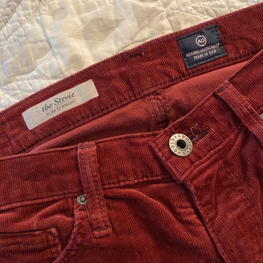 AG Women’s Thin-Whale Chord Skinny Jeans, Size 26